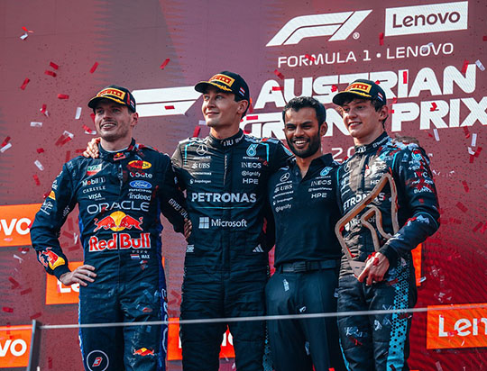 F1 Grand Prix Austria Podium F1 Grand Prix Austria Podium