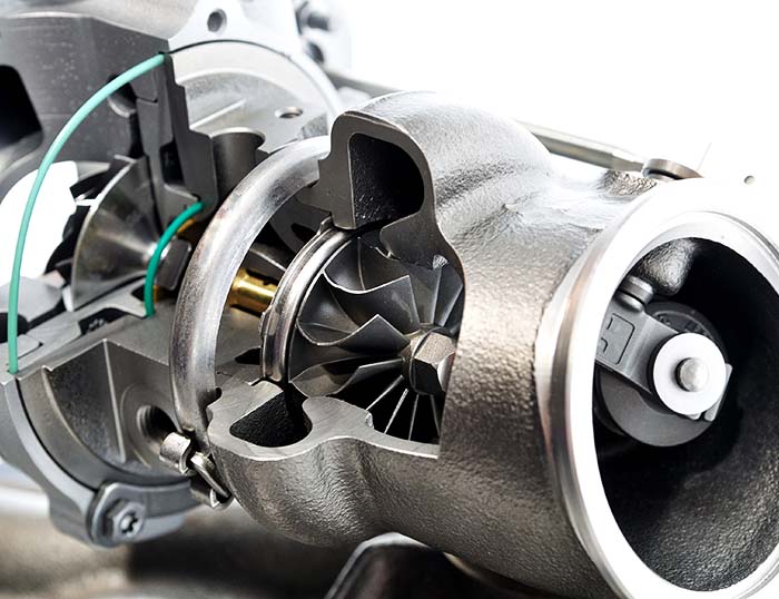 2055 T84 aluminium extrusions find use in motorsport applications such as turbo impellers.