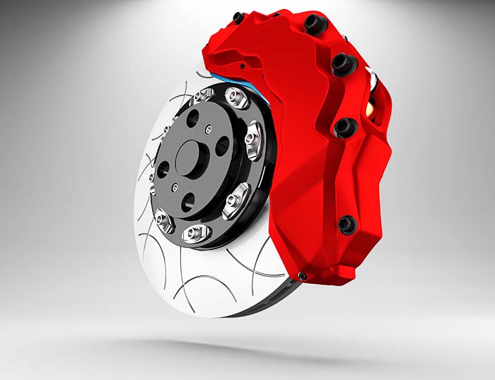 Braking systems benefit from 2099 aluminium lithium, due to the alloy's superior damage tolerance.