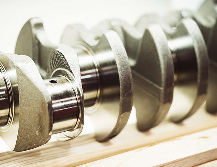 Steel alloys such as BS S132 are used to produce crankshafts in motorsport powertrains.