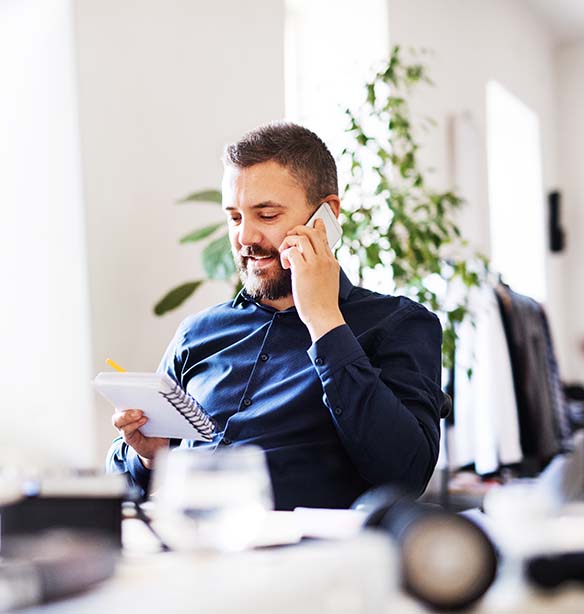 We offer representation via employees in different countries.