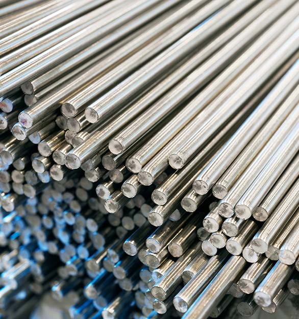 We stock engineering steel in bright bars.