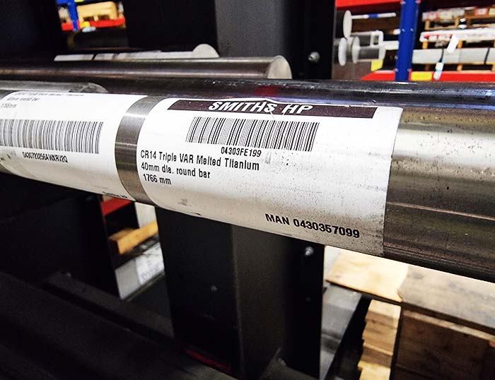 CR14 titanium combines low density with high strength.