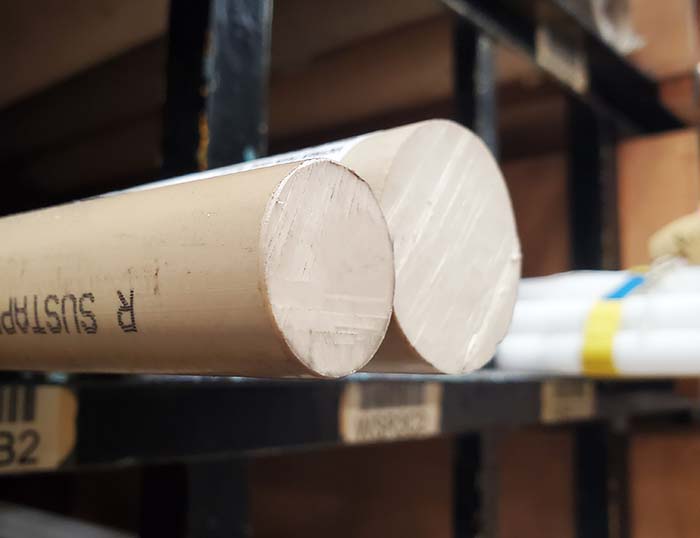 We stock PEEK round bar in various grades.