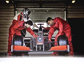 PEEK plastic offers a unique combination of performance characteristics for use in racing cars.