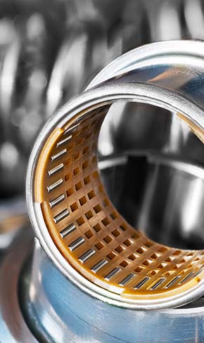 PEEK plastic finds use in many motorsport applications including bearings and inserts.