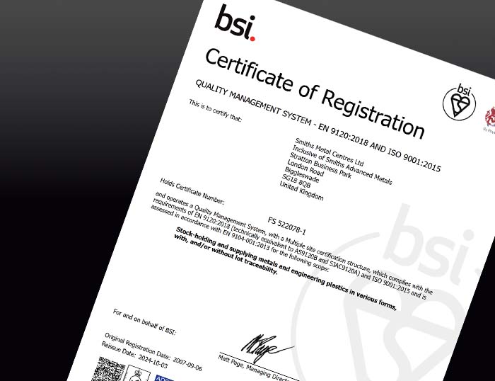 Unsere Qualitätszertifizierung umfasst die Akkreditierung nach BSI EN 9120.