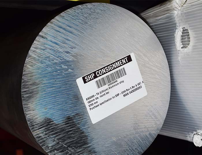 2099 Aluminium-Lithium vereint hohe Festigkeit mit geringer Dichte.