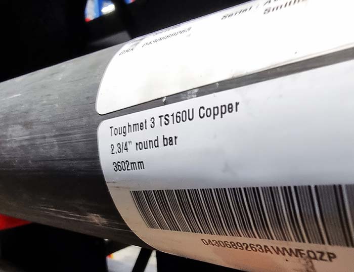 Toughmet® 3 Toughmet® 3 Kupfer ähnelt Beryllium-Kupfer-Legierungen.