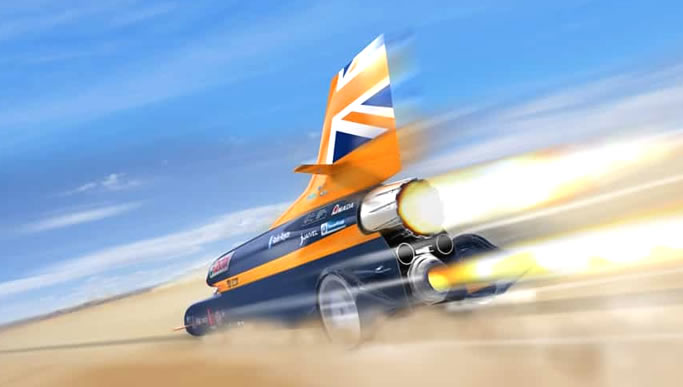 Wir liefern technisches Material für das Bloodhound-SSC-Projekt