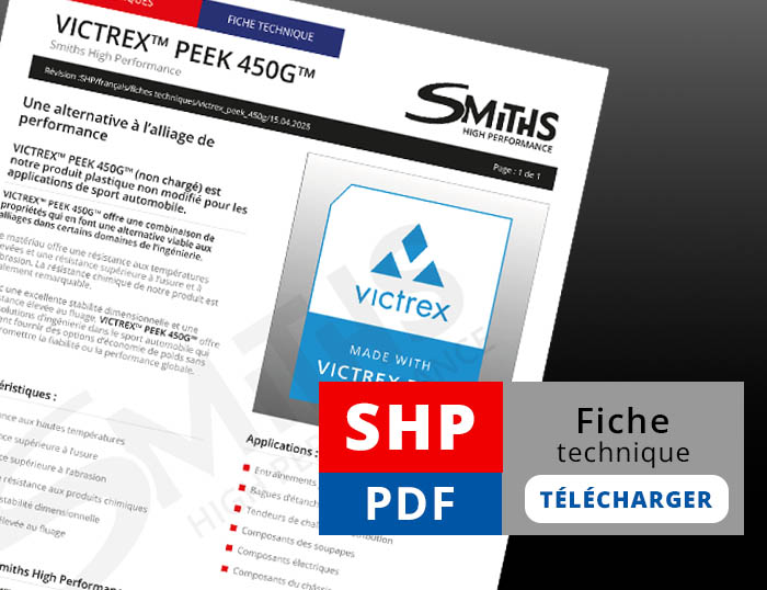 Téléchargez notre fiche technique VICTREX&trade; PEEK 450G&trade;.
