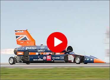 Bloodhound SSC - first public test runs