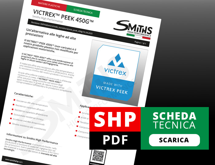 Scaricate la scheda tecnica del VICTREX&trade; PEEK 450G&trade;.